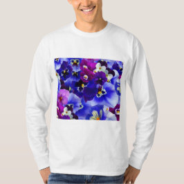 ブルーフラワーアレンジメント Tシャツ