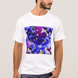ブルーフラワーアレンジメント Tシャツ