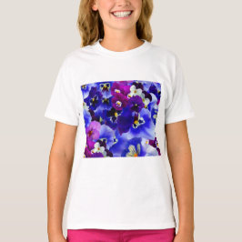 ブルーフラワーアレンジメント Tシャツ
