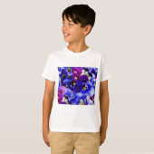 ブルーフラワーアレンジメント Tシャツ (正面フル)