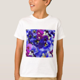 ブルーフラワーアレンジメント Tシャツ