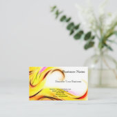 ブルーフラワーインバート名刺 名刺 (スタンド正面)