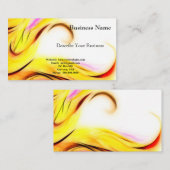 ブルーフラワーインバート名刺 名刺 (正面/裏面)