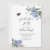 ブルーフラワーエレガントズ卒業パーティー 招待状 (正面)