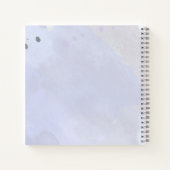 ブルーフラワーエレガントズ結婚ゲスト ノートブック (裏面)