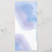 ブルーフラワーエレガントズ結婚ディナー メニュー (裏面)