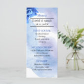 ブルーフラワーエレガントズ結婚ディナー メニュー (スタンド正面)