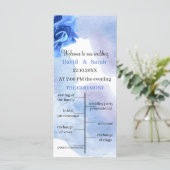 ブルーフラワーエレガント結婚式 プログラム (スタンド正面)