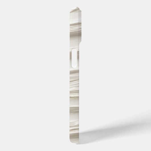 ブルーフラワーオン抽象芸術アイボリーテクスチャ Case-Mate iPhoneケース (裏面 / 右)