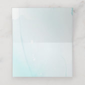 ブルーフラワーカスタムウェディング プレイスカード (内部開封)