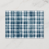 ブルーフラワーカボチャ赤ちゃんシャワーブックリクエスト エンクロージャーカード (裏面)