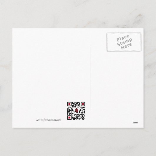 ブルーフラワークロス復活祭はがき シーズンポストカード (裏面)