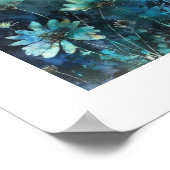 ブルーフラワーシアン混合培地 ポスター (角)