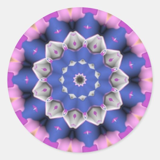 ブルーフラワーシール ラウンドシール (正面)