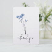 ブルーフラワーステムサンキュー サンキューカード (スタンド正面)