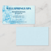 ブルーフラワースパマッサージ 名刺 (正面/裏面)