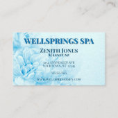 ブルーフラワースパマッサージ 名刺 (正面)