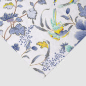 ブルーフラワーズイエローバードズティッシュペーパー 薄葉紙 (詳細)