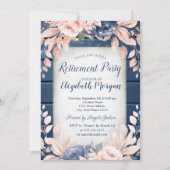 ブルーフラワーズウッドリタイアメントパーティー 招待状 (正面)