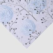 ブルーフラワーズオンライトブルーデコパージュ 薄葉紙 (詳細)