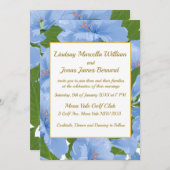 ブルーフラワーズガーデン招待状 招待状 (正面/裏面)