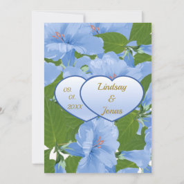 ブルーフラワーズガーデン招待状 招待状