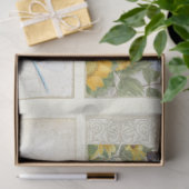 ブルーフラワーズサンフラワーズドラゴンフライ 薄葉紙 (ギフト)