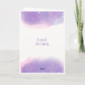 ブルーフラワーズハッピーバースデー カード (裏面)