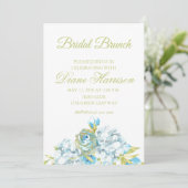 ブルーフラワーズブライダルシャワー 招待状 (スタンド正面)