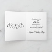 ブルーフラワーズマザーズデイカード カード (内部)