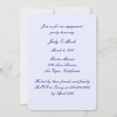 ブルーフラワーズメイソンジャー婚約パーティ招待状 招待状 (裏面)