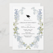 ブルーフラワーズ卒業パーティー 招待状 (正面/裏面)