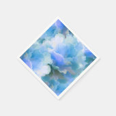 ブルーフラワーナプキンス スタンダードカクテルナプキン (角)