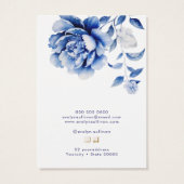 ブルーフラワーネックレス表示カード (裏面)