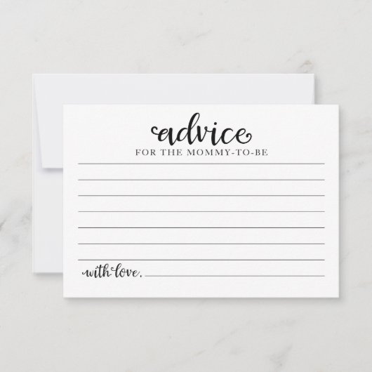 ブルーフラワーハロウィーンベビーシャワーアドバイスカード 招待状 (正面)