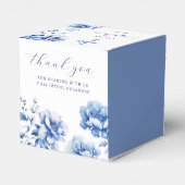 ブルーフラワーバプテスマハート フェイバーボックス (裏面サイド)