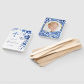 ブルーフラワーバプテスマ ハンドファン (組立なし)