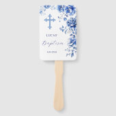 ブルーフラワーバプテスマ ハンドファン (正面)