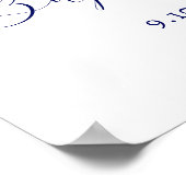 ブルーフラワーバプテスマ ポスター (角)