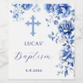 ブルーフラワーバプテスマ ワインラベル (シングルラベル)