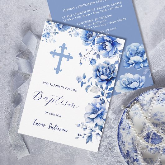ブルーフラワーバプテスマ 招待状