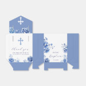 ブルーフラワーバプテスムテント フェイバーボックス (折り畳みなし)