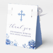 ブルーフラワーバプテスムテント フェイバーボックス (裏面サイド)