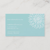 ブルーフラワーパワー　シックスタイリッシュ　名刺 名刺 (裏面)