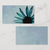 ブルーフラワービジネスカスタムカードテンプレート 名刺 (正面/裏面)