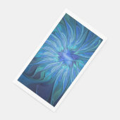 ブルーフラワーファンタジーパターン、抽象芸術フラクタル芸術 (コーナー)