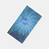 ブルーフラワーファンタジーパターン、抽象芸術フラクタル芸術 (コーナー)