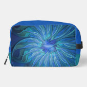 ブルーフラワーファンタジーパターン、抽象芸術フラクタル芸術 ドップキット (裏面)