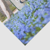 ブルーフラワーフィールド付き秋の納屋ティッシュペーパー 薄葉紙 (詳細)