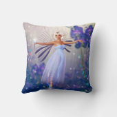 ブルーフラワーフェアリー クッション (裏面)